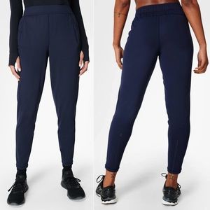 Sweaty Betty 'Air Taper 25 Leg' Run Pant in Navy ASO Royal